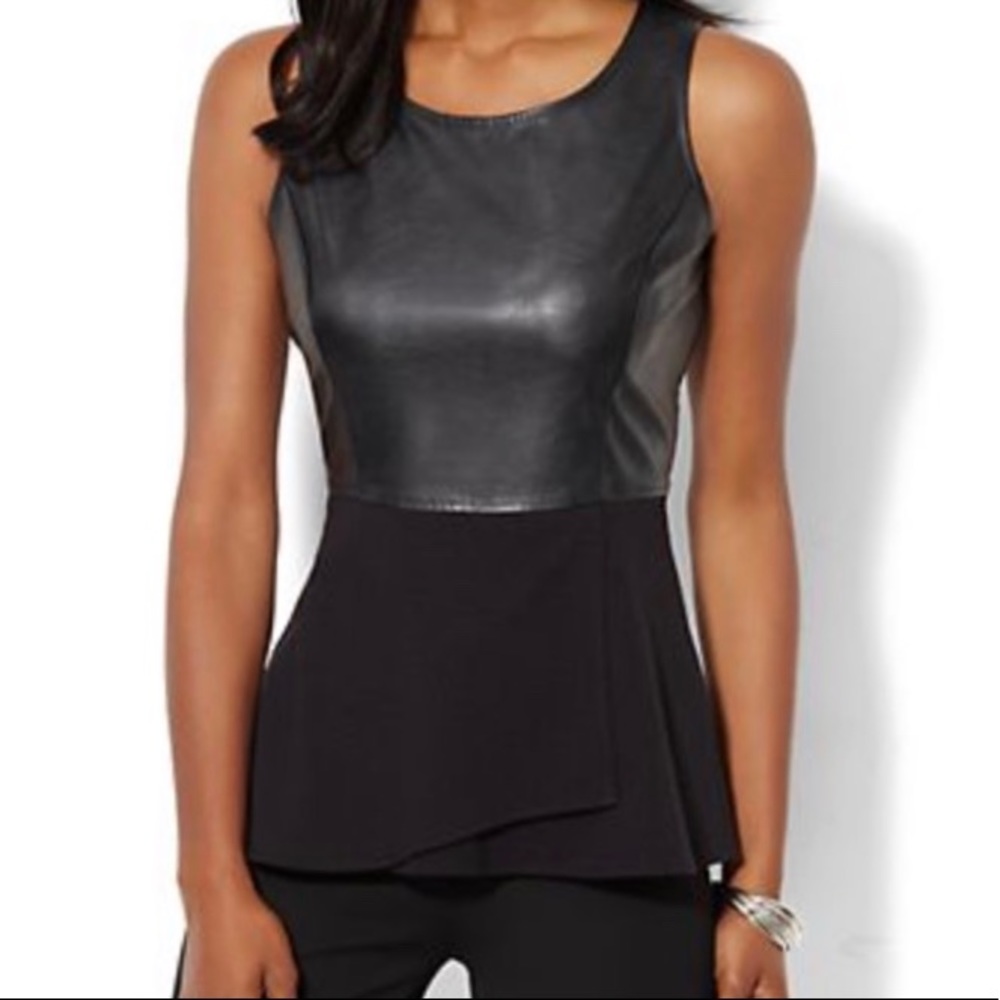 NY&CO Peplum Top BNWT